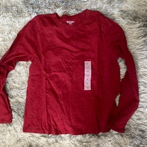 Old navy red long sleeve shirt